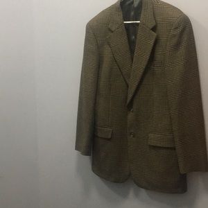 Men’s plaid wool blazer